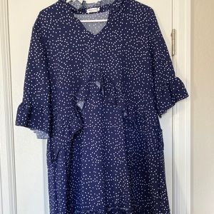 Blue Polka Dot Dress